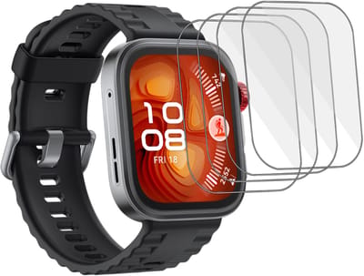 4x Folie Screenprotector Geschikt voor Huawei Watch Fit 4 Pro - Screenprotector - Beschermglas Folie