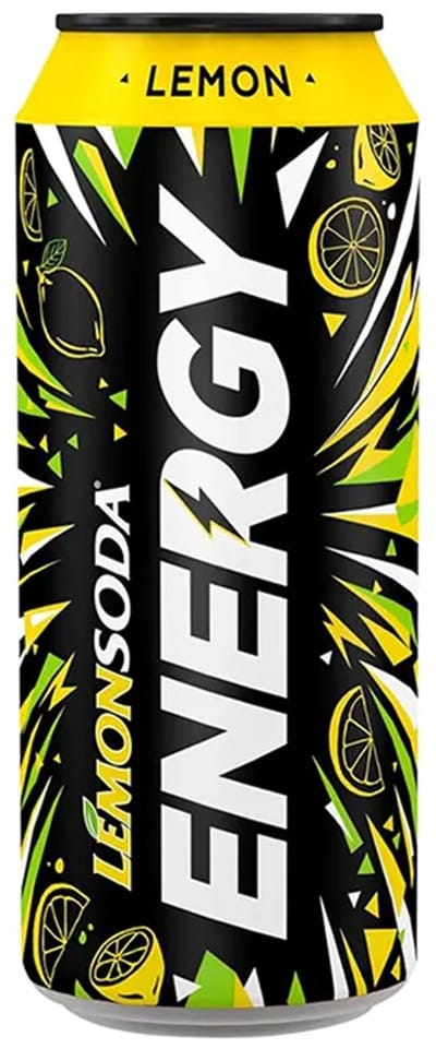 LemonSoda ENERGY Lemon - Fonti di Crodo - Lemon Soda - Energiedrank - Tray 12 stuks x 330ml