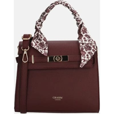 Charm London The Hamptons Handtas - Schoudertas - Dames - Crossbody - Bordeaux rood