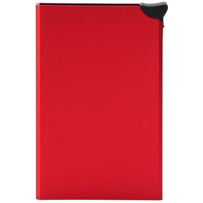 Aluminiumlegering RFID Anti-diefstal Kaarthouder Automatische Pop-up Bankkaartdoos Visitekaarthouder(Rood ) rood