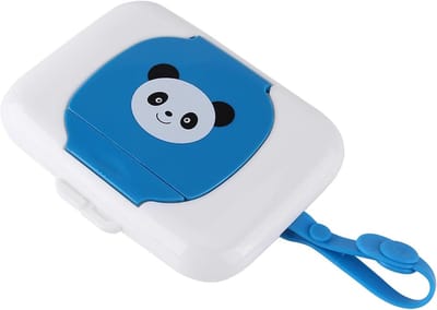Babydoekjes Dispenser - Draagbare Doos - Onderweg Hygiëne - Met Siliconen Riem - 16 x 13 x 3 cm