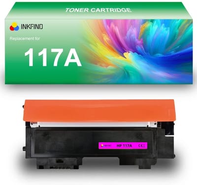INKFIND 117A (W2073A) Magenta tonercartridge compatibel met HP 117A (W2073A) Magenta - 1-pack Magenta
