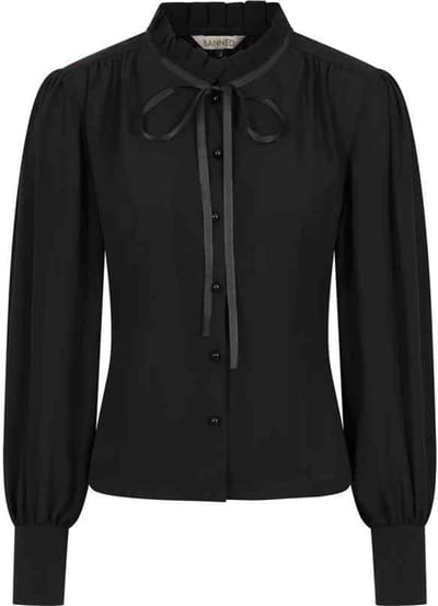 Banned - Helly Blouse - XS - Zwart