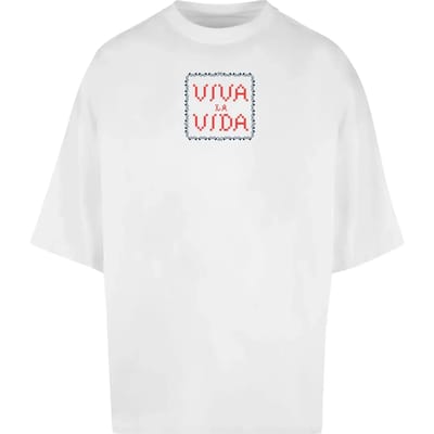 T-shirt Merchcode Frida Kahlo - Pixels viva la vida Huge