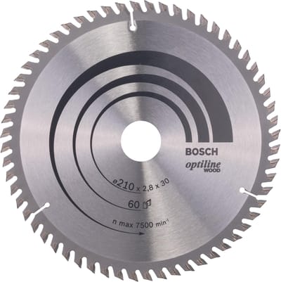 Bosch Cirkelzaagblad Optiline Ø210X2.8X30MM 60T