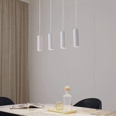 Lindby - hanglamp - 4lichts - Metaal - H: 18 cm - GU10 - wit