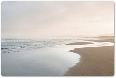 Placemats 45x30 cm - Placemat kunststof - 1 stuk - Kustlijn - Strand - Oceaan - Borden onderleggers - Decoratie voor op tafel - Keuken tafeldecoratie accessoires - Vinyl onderlegger - Tafelversiering