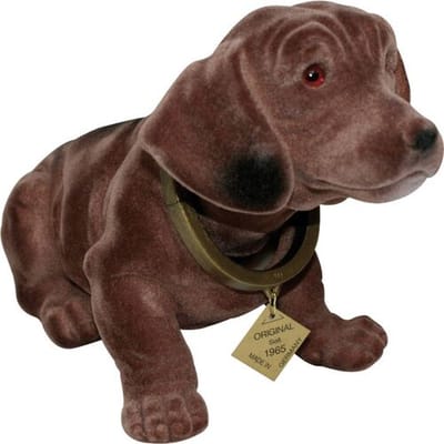 Rakso Kunststofferzeugnisse 563014 Knikkende hond (l x b) 30 cm x 10 cm Kunststof Bruin