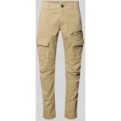 tapered fit cargobroek met labelstitching