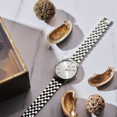 Danish Design Akilia LINK - Horloge Vrouwen - Zilver - Analoog - 32 mm - Rond - Luxe - RVS