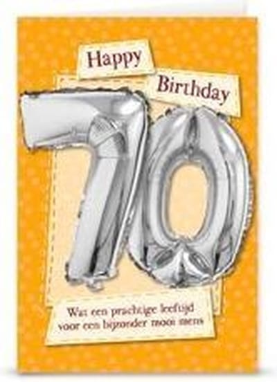 Miko - Kaart - Leeftijdballon - 70 Jaar