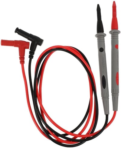Multimeter Testklemmen - Meetkabels - Elektronisch Werk - Comfort Grip - 105 cm - Rood Grijs