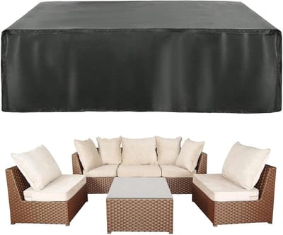 Tuinmeubelhoes - Terrashoes Meubilair - Meubels Beschermen - Waterdicht Oxford Stof - 330x220x90cm - Zwart