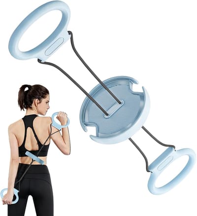 Armkrachttrainer - Weerstandstrainer Opvouwbaar - Bovenlichaam Opbouwen - Rotatie Verstelbaar - 76 cm Lengte - Blauw