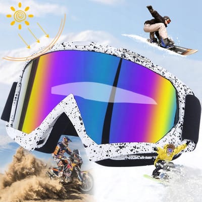 Merkloze Motorcross Goggles - UV-bescherming & Anti-condens