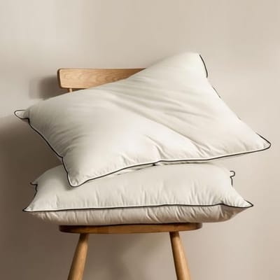 Set van 2 luxe donskussens 60 x 60 cm - zacht en ondersteuning voor optimale slaap