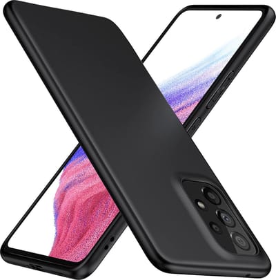 Soft Backcover Hoesje Geschikt voor: Samsung Galaxy A53 5G Silicone - Zwart - ZT Accessoires