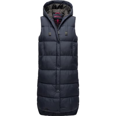 Marikoo Sayorii dames winterbodywarmer – lang, warm & met capuchon
