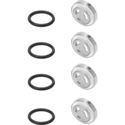 4 Pièces Kit de Joints d'Indicator de Niveau de Maître-cylindre de Frein Accessoire de Moto pour Scooter ATV Moto Tout-terrain white