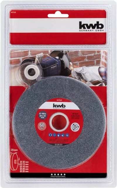 KWB slijpsteen Ø 150 mm - Asgat Ø 16 tot 32 mm - Breedte 20 mm - 507520