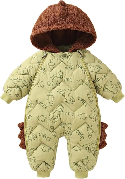 Baby Sneeuwpak - Winteroverall Baby - Warm Blijven - Dieren Ontwerpen - 6-24 Maanden - Meerdere Kleuren