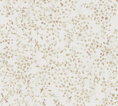 SUBTIELE BLOEMETJES BEHANG | Landelijk - crème beige bruin goud - A.S. Création PintWalls II
