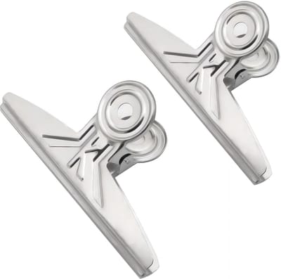 Dailygoods- Bulldog Clips Jumbo 20 cm - 2 Stuks - Roestvrij Staal - Kantoor Klemmen - Organiseren van Documenten - Stevige Constructie - Paperclips