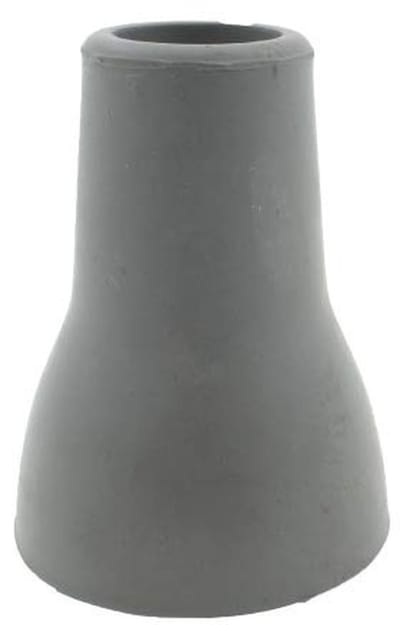 Dailygoods- Wandelstok Ferrules - Antislip Rubber - Schokabsorberend - Ø 19 mm - Versterkt met Metalen Ring - Verpakking van 2 Stuks