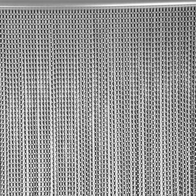 Dailygoods- Kettinggordijn Zwart 210 cm - Aluminium Ruimtescheider - Ventilatie in Keuken/Winkel - Eenvoudig Onderhoud - Roestbestendig Materiaal - Geoxideerde Kettingen