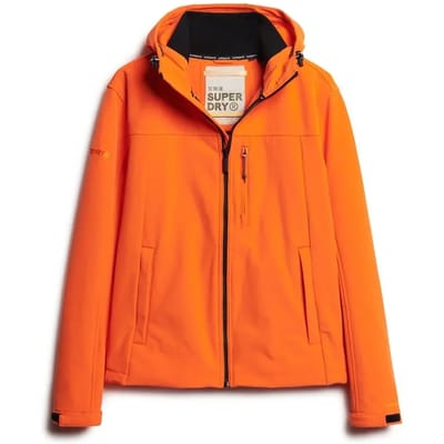 Superdry HOODED SOFT SHELL TREKKER JKT Heren Jas - Oranje - Maat S