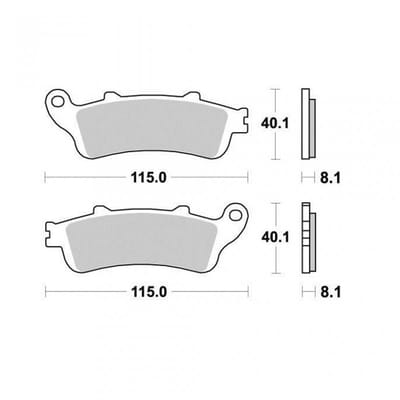 Remblokken Ferodo voor Motor Honda 1000 XL V VARADERO SD01 1999 tot 2006 linksvoor / rechtsvoor Nieuw