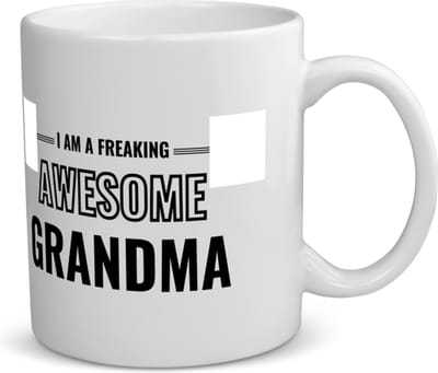 Akyol - i am a freaking awesome grandma koffiemok - theemok - Oma - de meest geweldigste oma - verjaardagscadeau - verjaardag - cadeau - cadeautje voor oma - oma artikelen - kado - geschenk - gift - 350 ML inhoud