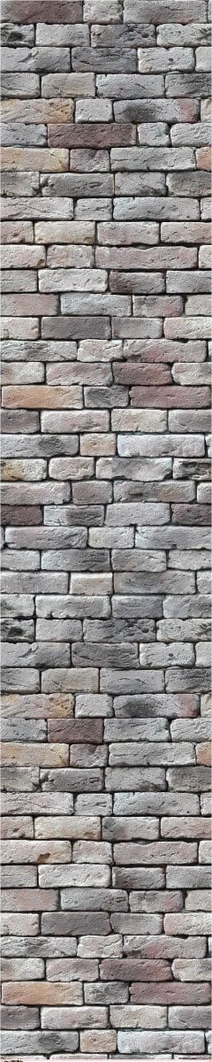 Voorgelijmd vliesbehang - GRIJZE BAKSTENEN - 1 rol van 300x60cm