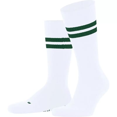 FALKE Dynamic gedessineerd katoen sokken unisex wit - maat 44-45