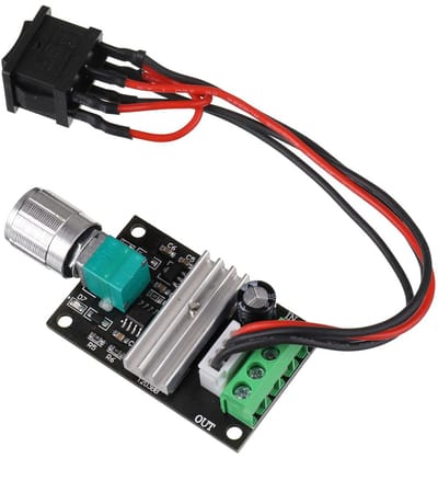 Instelbare DC-motortoerentalregelaar 6V 12V 24V 28V 3A 80W met PWM functie