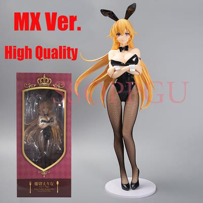 FREEing B-STYLE Food Wars! Shokugeki no Soma Erina Nakiri Anime Bunny Girl PVC Actie Model Speelgoed Standbeeld Collectie Figuur Pop Premium Kwaliteit No Retail Box black