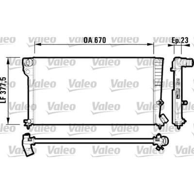 Radiator, motorkoeling VALEO 731744