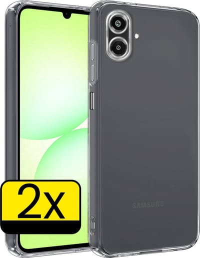 Hoesje - 2 Stuks - Geschikt voor Samsung Galaxy A07 - Sterk & Shockproof - Case Siliconen - Back Cover - Telefoon Hoes - Telefoonhoesjes - Transparant