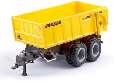 SIKU 6780, Dubbel-as-aanhangwagen, 1:32, op afstand bestuurbaar, voor SIKU Control-voertuigen met aanhanger-trekhaak, metaal/kunststof, oranje