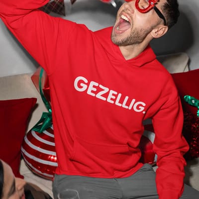 Foute Kerst Hoodie Rood Gezellig. XS - Uniseks Pasvorm - Kerstkleding Voor Dames & Heren