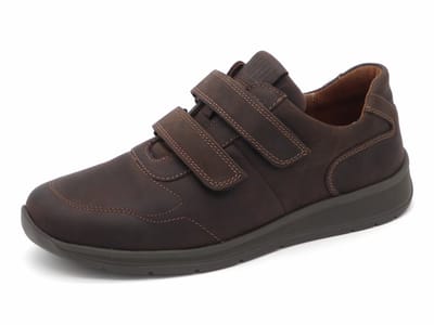 Waldläufer Heren Klittenbandschoen - 686301-158-216 Bruin - Wijdte K - Maat 8 (42)