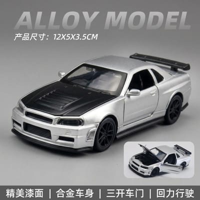 1:36 Mx-5 Mx5 Rx7 R34 Serie Legering Diecast Raceauto Model Simulatie Educatief Speelgoed Verjaardagscadeau