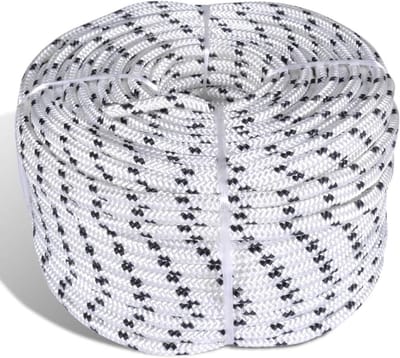 Gevlochten polyester touw - Bootlijn touwwerk - Watersport en buiten - UV- en slijtvast - 14 mm x 50 m