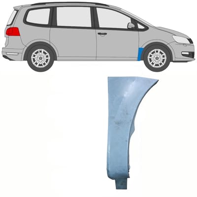 Reparatiepaneel voorspatbord voor Volkswagen Sharan 2010-2022 / Rechts