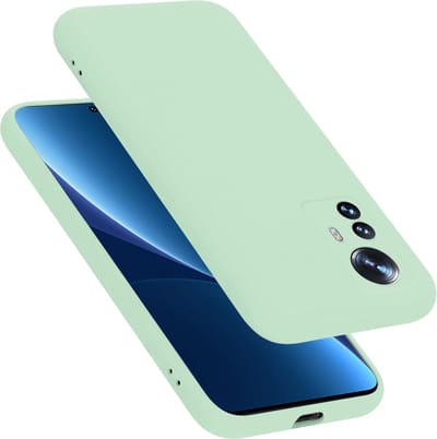 Cadorabo Hoesje geschikt voor Xiaomi 12 PRO in LIQUID LICHT GROEN - Beschermhoes gemaakt van flexibel TPU silicone Case Cover