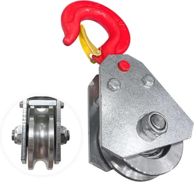 2 Ton Snatch Blok met Haak voor 1/2 Inch Touw - Ideaal voor Sleepwagens en Herstelwerkzaamheden