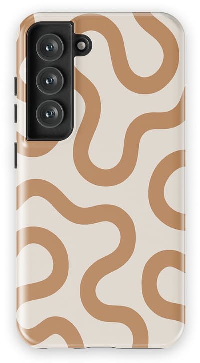 DripCase Motion Flow Tough Hoesje Samsung Galaxy S23 | Backcover met Mag | Trendy Design | Valbescherming | Warm Whisper