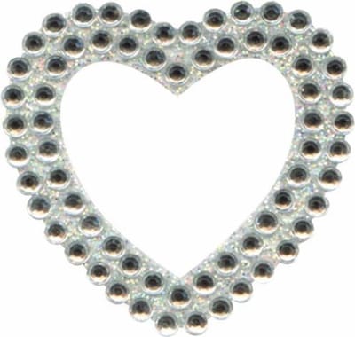 Oaktree - Sticker Hart Zilver Diamant (per vel)