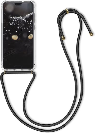 kwmobile telefoonhoesje geschikt voor Huawei P20 Pro - Hoesje met telefoonkoord - Back cover in transparant