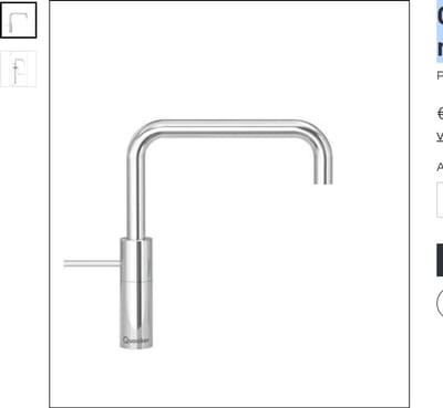 Quooker mengkraan Square Chroom
